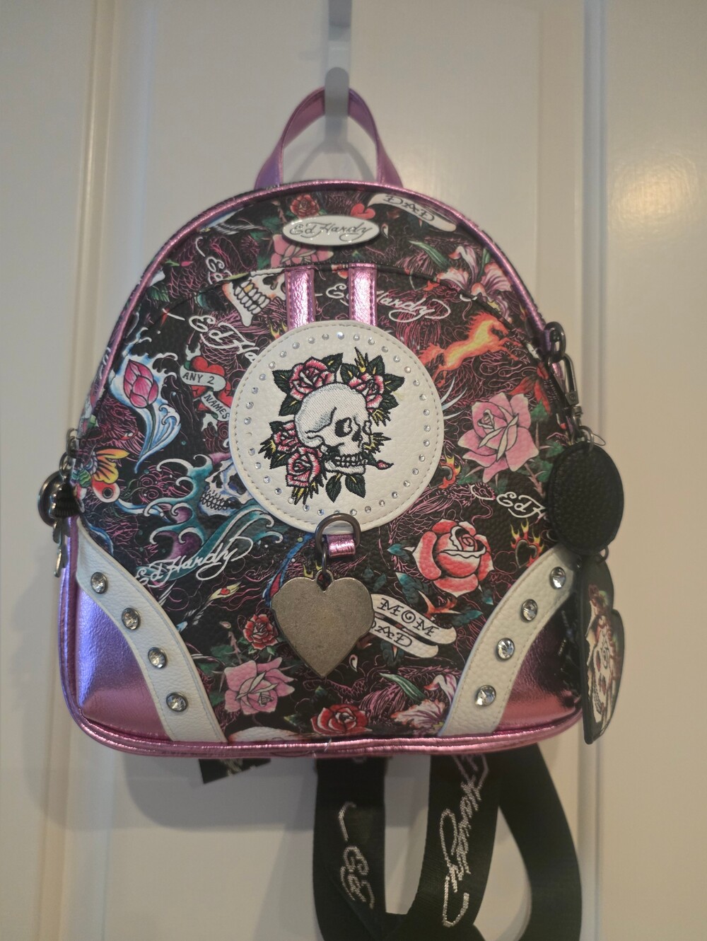 Ed Hardy Icon - Skull Gem Collection Backpack.